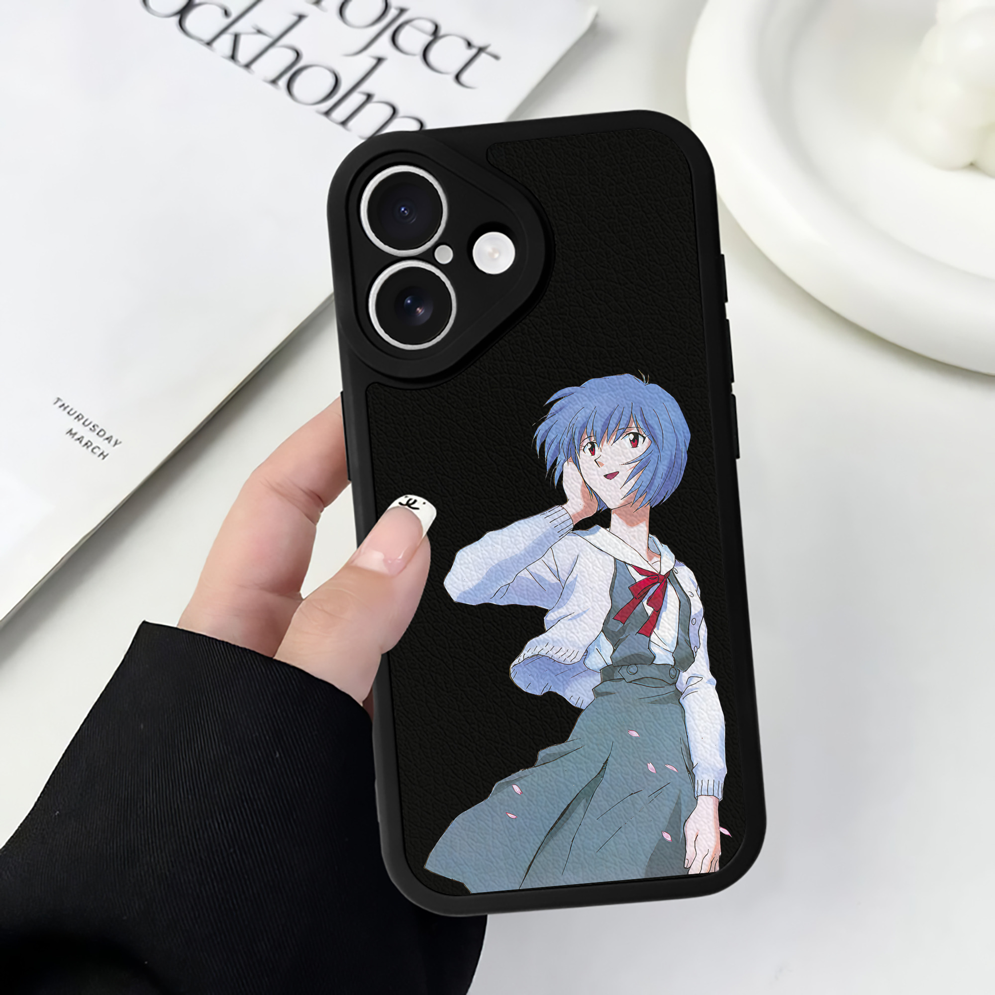 （画像用） EVA 新世紀エヴァンゲリオン 【iPhone 16シリーズ対応】シリコンスマホケース（レザー調） 材質：シリコン
